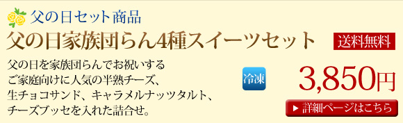 ���̓��Ƒ��c���4��X�C�[�c�Z�b�g