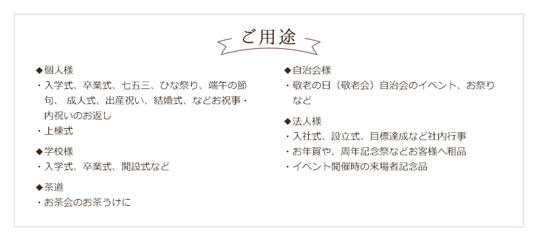 ご用途