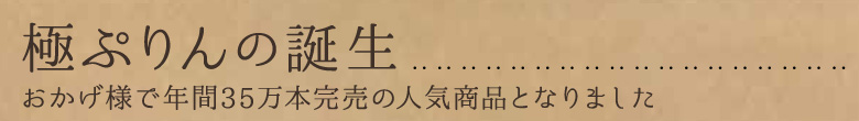 極ぷりんの誕生