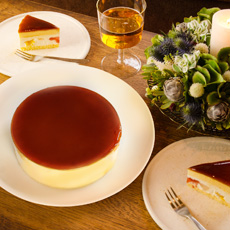 お取り寄せスイーツ　プレミアム極ぷりんケーキ